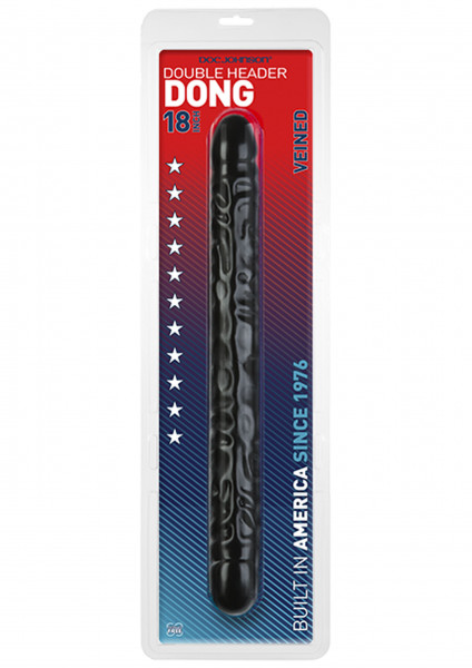 DOC JOHNSON Double Header 18 inch Veined schwarz