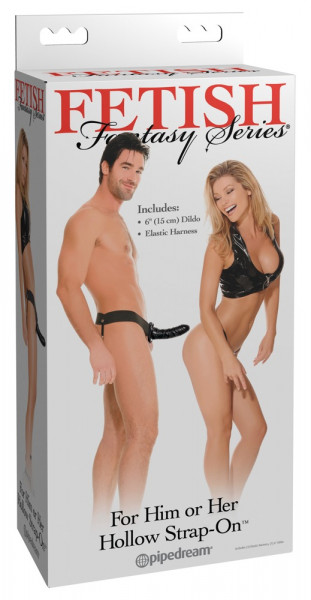 Fetish Fantasy For Him or Her Hollow Strap-on schwarz