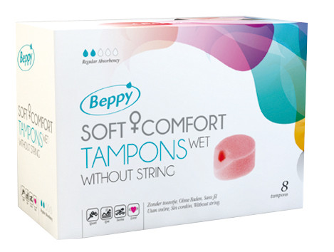 ASHA Beppy Soft-Comfort-Tampons 8er wet