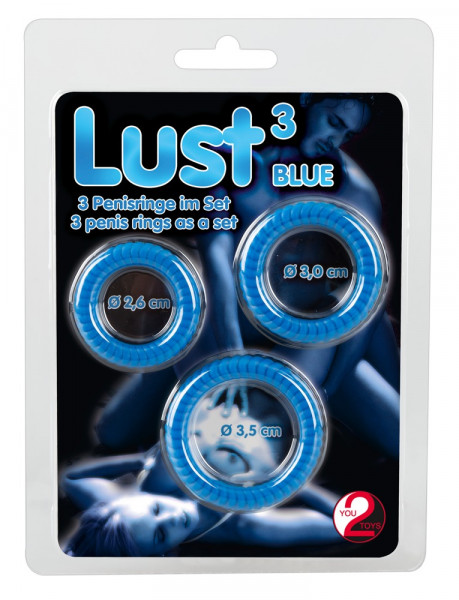 You2Toys Lust 3 Penisringe blau