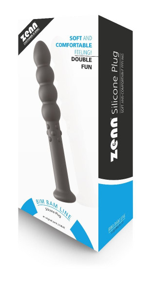 Zenn Silicone Dildo &amp; Plug black