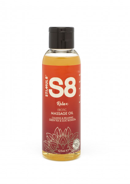 S8 Massage Oil 125ml Green Tea &amp; Lilac Blossom