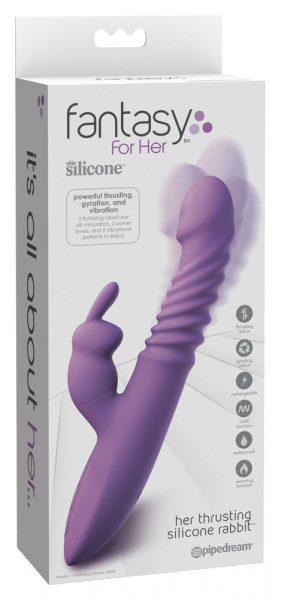 Fantasy For Her thrusting silicone rabbit