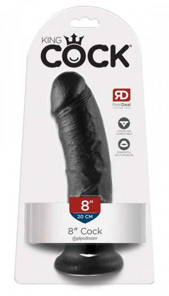 King Cock 8 Zoll Dildo Dark