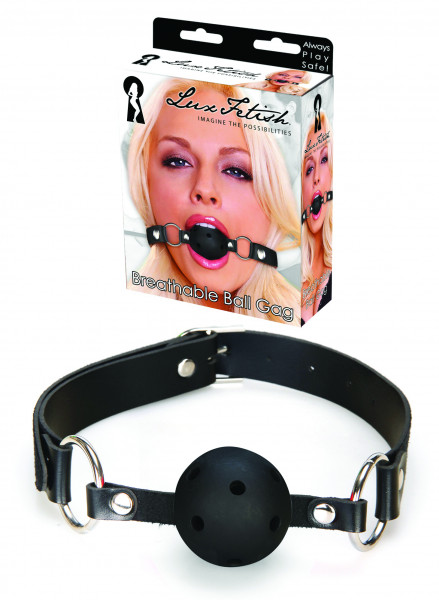 LUX FETISH Breathable Ball Gag black