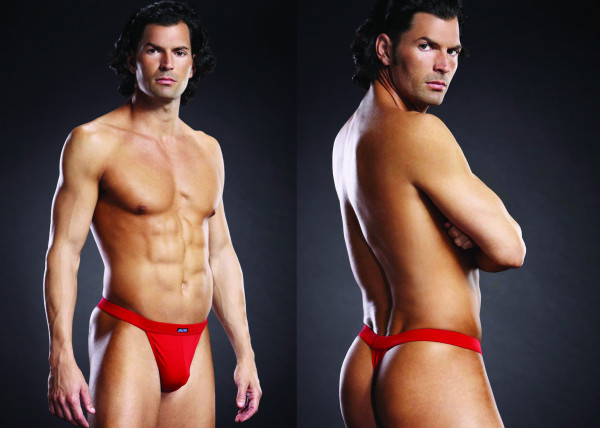 BLUE LINE Performance Microfiber Thong rot S/M