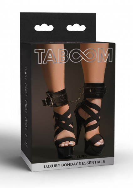 Taboom Black Line Vegan Ankle Cuffs