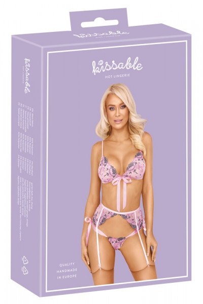 kissable Set BH-Strapsgurt-String