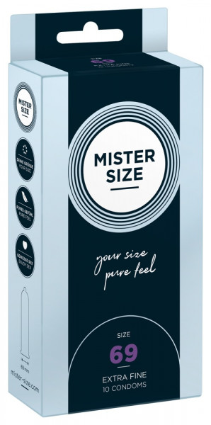 MISTER SIZE 69mm Condoms 10pcs