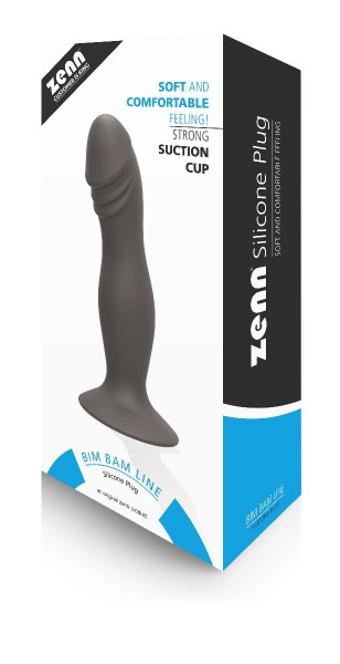 Zenn Soft Silicone Dildo Black