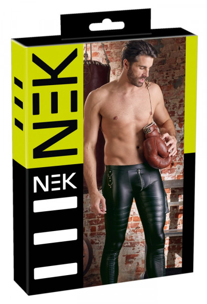 NEK Biker-Look Slim-Fit Hose