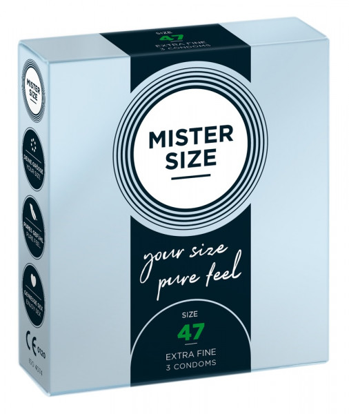 MISTER SIZE 47mm Condoms 3pcs