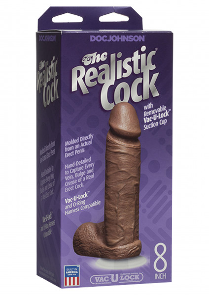 DOC JOHNSON Realistic Cock 8 inch braun