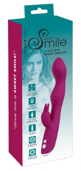 Sweet Smile A &amp; G-Spot Rabbit Vibrator