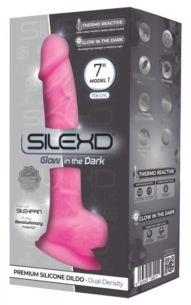 Silexd Premium Dildo 7&quot; Glow in the Dark