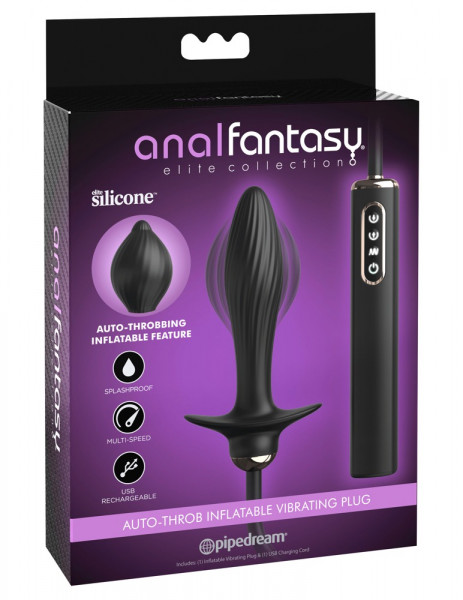 analfantasy Auto-Throb Inflatable Vibrating Plug