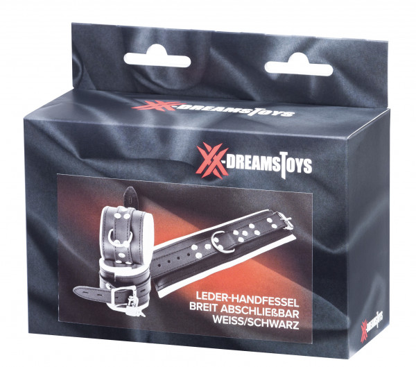 XXdreamSToys Leder-Handfessel breit + Schloss