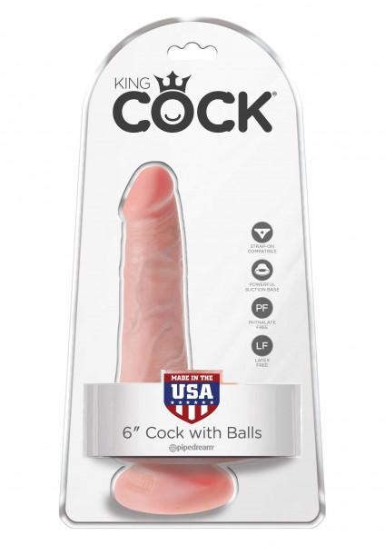 King Cock 6&quot; Cock with Balls skin