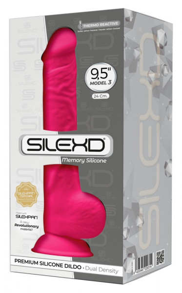 Silexd Premium Silikon Dildo 24 cm Pink