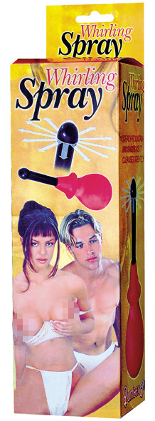 Seven Creations Whirling Spray Intimdusche rot/schwarz