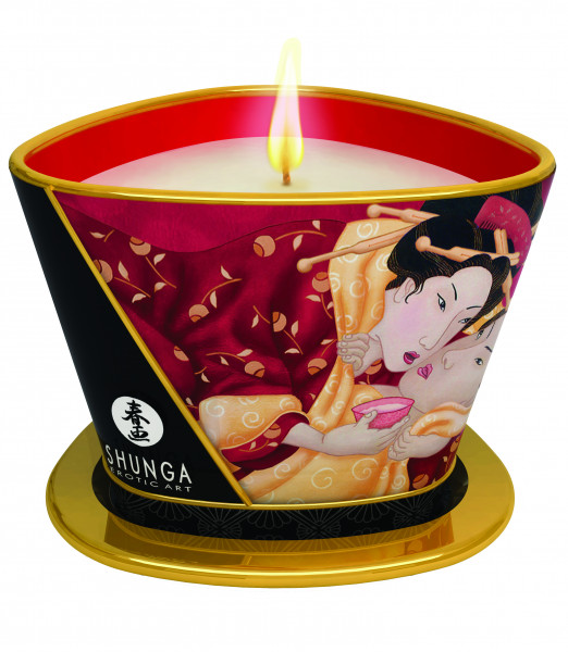 SHUNGA Massage Candle Romance/Sparkl. Strawberry Wine 170ml