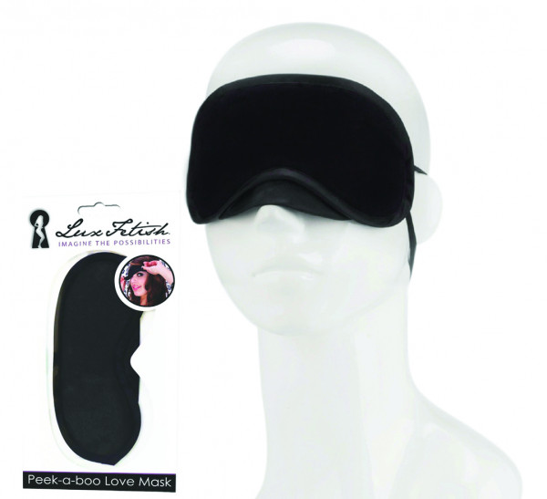 LUX FETISH Peek-a-boo Love Mask black